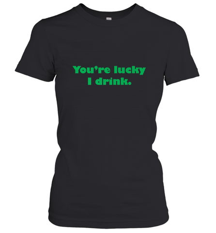 St. Patrick's Day Adult Drinking Women's T-Shirt Women's T-Shirt / Black / S Women's T-Shirt - trendytshirts1