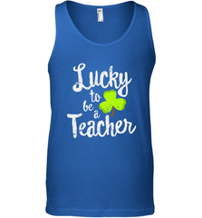 Teacher St. Patrick's Day Shirt, Lucky To Be A Teacher Men's Tank Top Men's Tank Top - trendytshirts1