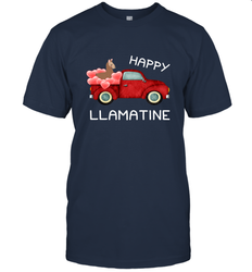 Happy Llamatine funny Valentine Day Llama costume Men's T-Shirt