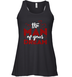 Man Of Your Dreams Valentine's Day Art Graphics Heart Lover Women's Racerback Tank