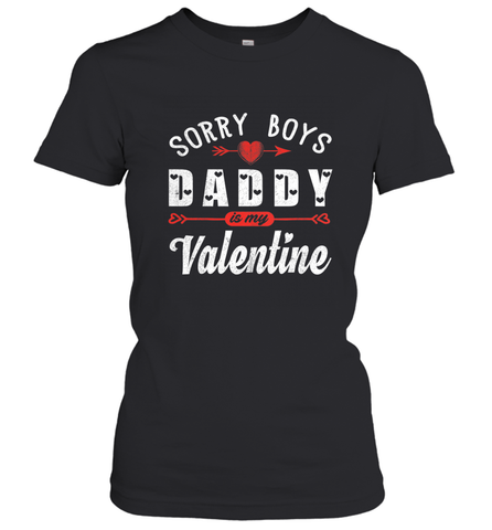 Funny Valentine's Day Present For Your Little Girl, Daughter Women's T-Shirt Women's T-Shirt / Black / S Women's T-Shirt - trendytshirts1