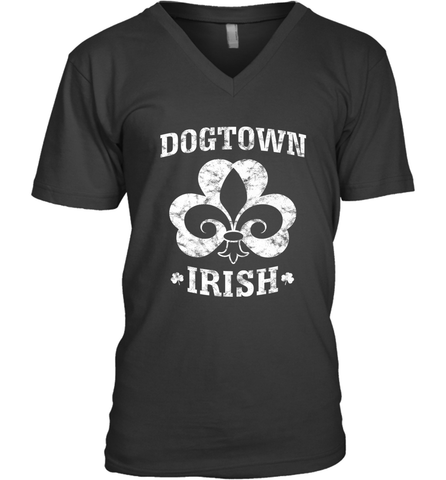 St. Louis Dogtown St. Patrick's Day Dogtown Irish STL Men's V-Neck Men's V-Neck / Black / S Men's V-Neck - trendytshirts1