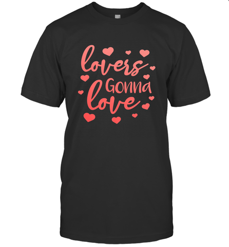 Lovers Gonna Love Quote Valentine's Day Romantic Fun Gift Men's T-Shirt Men's T-Shirt / Black / S Men's T-Shirt - trendytshirts1