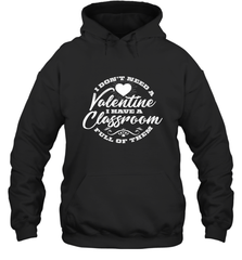 Valentine's Day Teacher School classroom Art Heart Lover Hooded Sweatshirt Hooded Sweatshirt - trendytshirts1