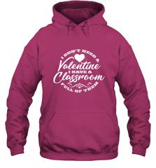 Valentine's Day Teacher School classroom Art Heart Lover Hooded Sweatshirt Hooded Sweatshirt - trendytshirts1