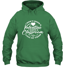 Valentine's Day Teacher School classroom Art Heart Lover Hooded Sweatshirt Hooded Sweatshirt - trendytshirts1