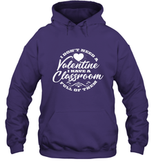 Valentine's Day Teacher School classroom Art Heart Lover Hooded Sweatshirt Hooded Sweatshirt - trendytshirts1