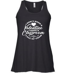 Valentine's Day Teacher School classroom Art Heart Lover Women's Racerback Tank Women's Racerback Tank - trendytshirts1