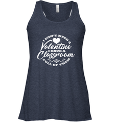 Valentine's Day Teacher School classroom Art Heart Lover Women's Racerback Tank Women's Racerback Tank - trendytshirts1