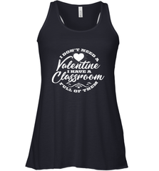 Valentine's Day Teacher School classroom Art Heart Lover Women's Racerback Tank Women's Racerback Tank - trendytshirts1