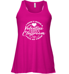 Valentine's Day Teacher School classroom Art Heart Lover Women's Racerback Tank Women's Racerback Tank - trendytshirts1