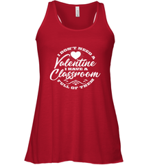 Valentine's Day Teacher School classroom Art Heart Lover Women's Racerback Tank Women's Racerback Tank - trendytshirts1