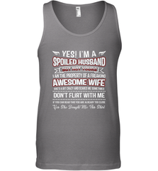 Spoiled Husband Property Of Freaking Wife Valentine's Day Men's Tank Top Men's Tank Top - trendytshirts1