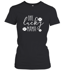 St Patricks Day Shirt One Lucky Mama Clover Shamrock Green Women's T-Shirt Women's T-Shirt - trendytshirts1