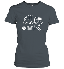 St Patricks Day Shirt One Lucky Mama Clover Shamrock Green Women's T-Shirt Women's T-Shirt - trendytshirts1
