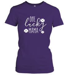 St Patricks Day Shirt One Lucky Mama Clover Shamrock Green Women's T-Shirt Women's T-Shirt - trendytshirts1