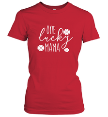 St Patricks Day Shirt One Lucky Mama Clover Shamrock Green Women's T-Shirt Women's T-Shirt - trendytshirts1