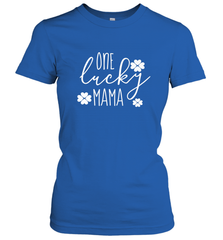 St Patricks Day Shirt One Lucky Mama Clover Shamrock Green Women's T-Shirt Women's T-Shirt - trendytshirts1