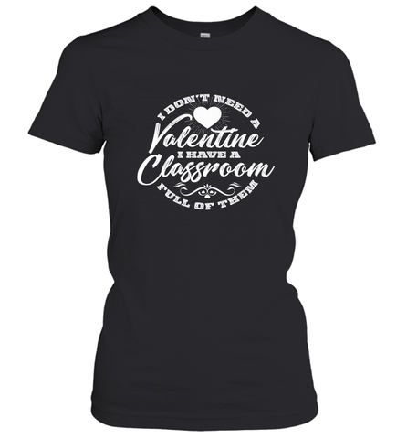 Valentine's Day Teacher School classroom Art Heart Lover Women's T-Shirt Women's T-Shirt / Black / S Women's T-Shirt - trendytshirts1
