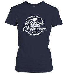 Valentine's Day Teacher School classroom Art Heart Lover Women's T-Shirt