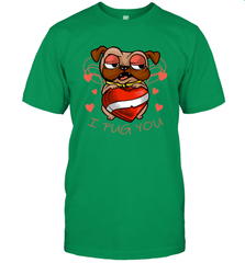 I Pug You Cute Valentines Day Love Heart Pug Dog Valentine Men's T-Shirt Men's T-Shirt - trendytshirts1