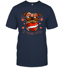 I Pug You Cute Valentines Day Love Heart Pug Dog Valentine Men's T-Shirt Men's T-Shirt - trendytshirts1