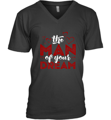 Man Of Your Dreams Valentine's Day Art Graphics Heart Lover Men's V-Neck Men's V-Neck - trendytshirts1