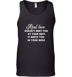 Real love funny quotes for valentine Men's Tank Top