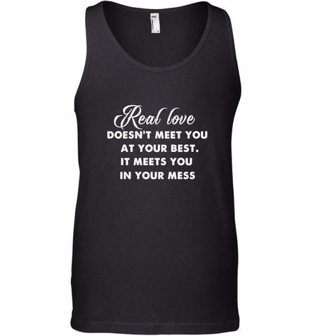 Real love funny quotes for valentine Men's Tank Top Men's Tank Top / Black / XS Men's Tank Top - trendytshirts1