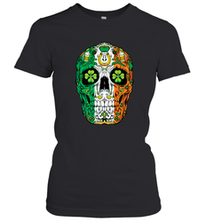 Sugar Skull Leprechaun T Shirt St Patricks Day Women Men Tee Women's T-Shirt