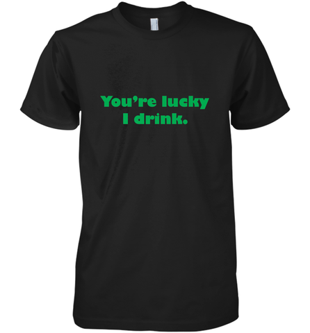 St. Patrick's Day Adult Drinking Men's Premium T-Shirt Men's Premium T-Shirt / Black / XS Men's Premium T-Shirt - trendytshirts1
