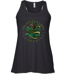 The Green Mamba, Cannabist, Weed Grower Pot Smoker Women's Racerback Tank