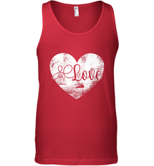 Love Valentines Day Heart Vintage Gift For Men Women Men's Tank Top Men's Tank Top - trendytshirts1