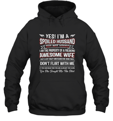 Spoiled Husband Property Of Freaking Wife Valentine's Day Gift Hooded Sweatshirt