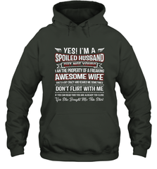 Spoiled Husband Property Of Freaking Wife Valentine's Day Gift Hooded Sweatshirt Hooded Sweatshirt - trendytshirts1