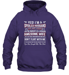 Spoiled Husband Property Of Freaking Wife Valentine's Day Gift Hooded Sweatshirt Hooded Sweatshirt - trendytshirts1