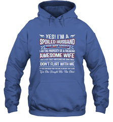 Spoiled Husband Property Of Freaking Wife Valentine's Day Gift Hooded Sweatshirt Hooded Sweatshirt - trendytshirts1