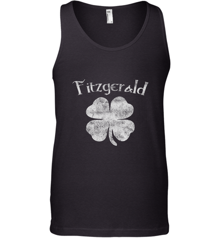 Vintage Fitzgerald Irish Shamrock St Patty's Day Men's Tank Top Men's Tank Top / Black / XS Men's Tank Top - trendytshirts1