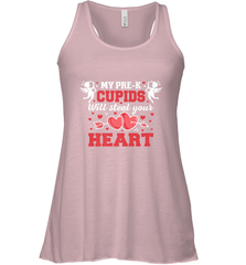 Teacher Valentine's Day Pre K Cupids Art Graphics Heart Love Women's Racerback Tank Women's Racerback Tank - trendytshirts1