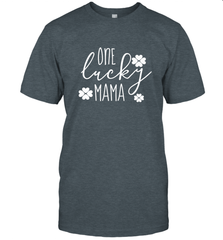 St Patricks Day Shirt One Lucky Mama Clover Shamrock Green Men's T-Shirt Men's T-Shirt - trendytshirts1