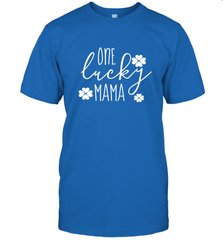 St Patricks Day Shirt One Lucky Mama Clover Shamrock Green Men's T-Shirt Men's T-Shirt - trendytshirts1