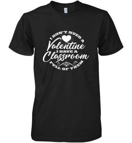 Valentine's Day Teacher School classroom Art Heart Lover Men's Premium T-Shirt Men's Premium T-Shirt / Black / XS Men's Premium T-Shirt - trendytshirts1