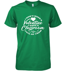 Valentine's Day Teacher School classroom Art Heart Lover Men's Premium T-Shirt Men's Premium T-Shirt - trendytshirts1