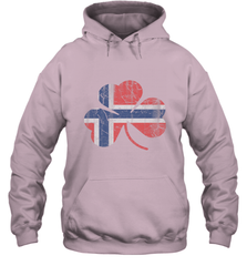 Norwegian Flag Irish Shamrock St Patricks Day Norge Hooded Sweatshirt Hooded Sweatshirt - trendytshirts1