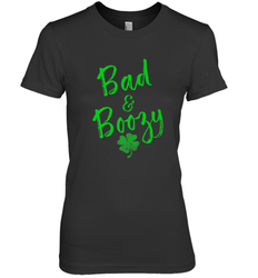 Bad and Boozy , St Patricks Day Beer Drinking Women's Premium T-Shirt