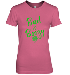 Bad and Boozy , St Patricks Day Beer Drinking Women's Premium T-Shirt Women's Premium T-Shirt - trendytshirts1