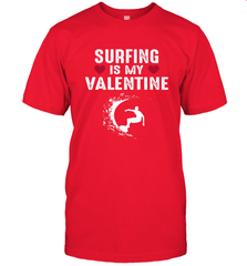 Surfing Is My Valentine Surfer Surfing Gift Men's T-Shirt Men's T-Shirt - trendytshirts1