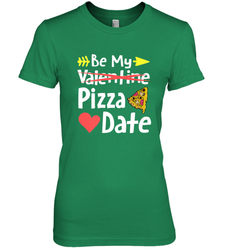 Be My Pizza Date Funny Valentines Day Pun Italian Food Joke Women's Premium T-Shirt
