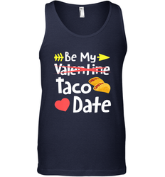 Be My Taco Date Funny Valentine's Day Pun Mexican Food Joke Men's Tank Top