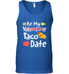 Be My Taco Date Funny Valentine's Day Pun Mexican Food Joke Men's Tank Top Men's Tank Top - trendytshirts1